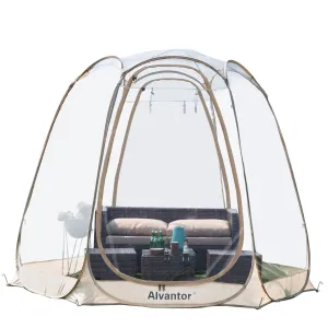 timeless Bubble Tent Pop up Canopy Family Camping Gazebo 10'Lx10W'x7'H Beige