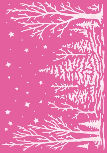 Timeless Christmas Winter Wonderland Stencil