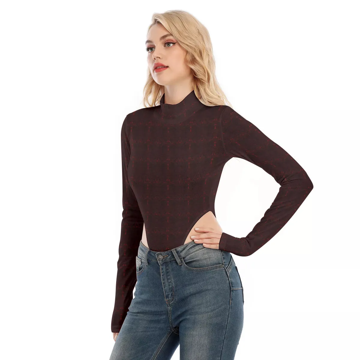 Turtleneck Long Sleeve Jumpsuits