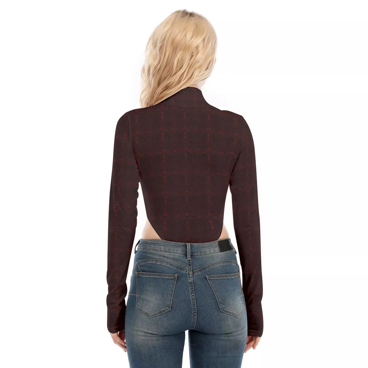Turtleneck Long Sleeve Jumpsuits