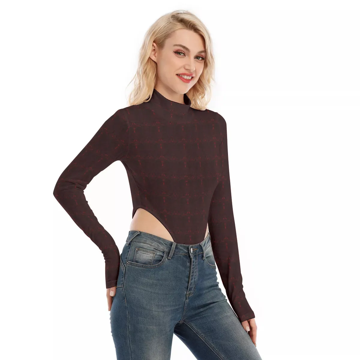 Turtleneck Long Sleeve Jumpsuits