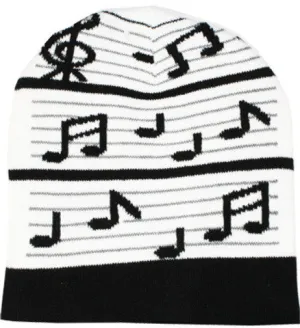 unisex music notes beanie hat Case of 144