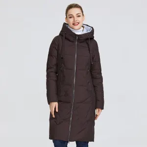 Women's Winter Medium-Length Hooded Warm Parka